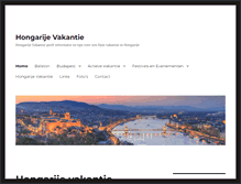 Tablet Screenshot of hongarijevakantie.net